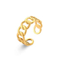 Anillo Eslabón Dorado