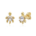 Pendientes Tortuga de Plata Dorada