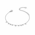 Pulsera Cadena Corazones & Bolas · Acero Plateado
